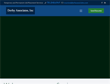 Tablet Screenshot of derbyassociates.com